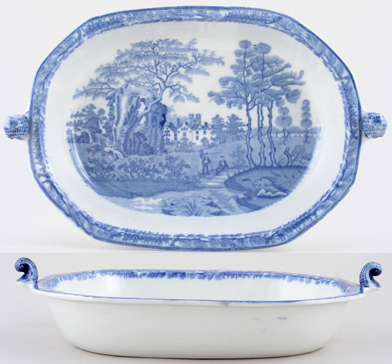 Dish octagonal c1825